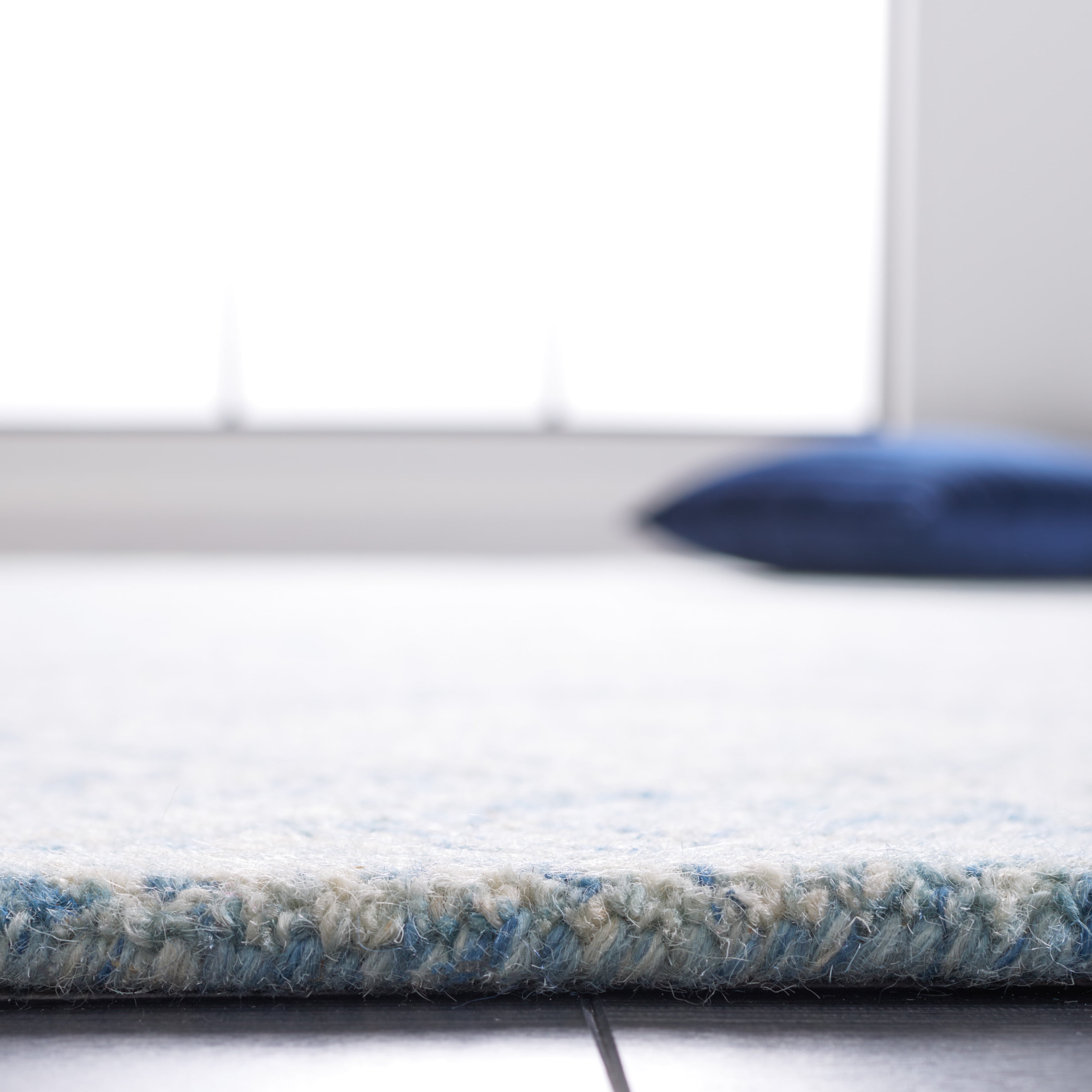 SAFAVIEH Abstract Trent Geometric Runner Rug, Blue/Ivory, 2'3" x 9'