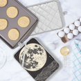 thumbnail image 5 of Yayeee Pot Holders Kitchen Heat Resistant with Pocket 7"x9.8" Cotton Oven Cooking Hot Pads, Beige Moon, 5 of 7
