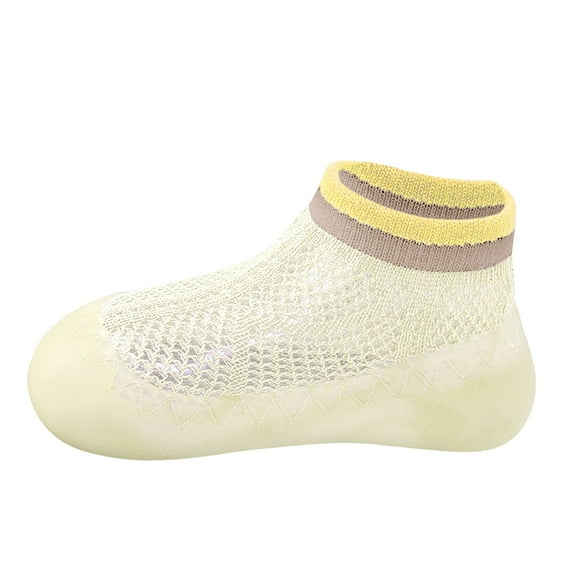 Otqutp Baby Soft Bottom Sock Shoes Baby Girls Boys Indoor Toddlers Breathable Walking Hollow Shoes Warm Elastic Sock Shoes