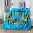 thumbnail image 3 of Manta de franela con patrón de puntadas de Disney, manta de forro polar, regalo para niños y adultos, sofá, ropa de cama, regalos para niños, 3 of 5