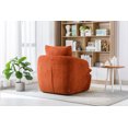 thumbnail image 4 of Swivel Barrel Chair,360 Degree Swivel Club Chair,Modern Single Sofa Chair for Nursery, Hotel, Bedroom, Office, Lounge, Orange, 4 of 7