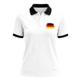 thumbnail image 2 of Soccer Cup Shirt Women Short Sleeve Lapel button down Pattern Print Breathable Shirts for Women Polo Shirt Athletic Tops for Women Tennis Golf Shirt 2026 Spring Outfits Clothes White 3XL, 2 of 5