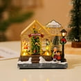 thumbnail image 4 of Invernadero navideño iluminado con luces LED para mesa, casa de Navidad, casa de nieve musical, regalos de fiesta, casa de Navidad para fiesta de Navi, 4 of 8