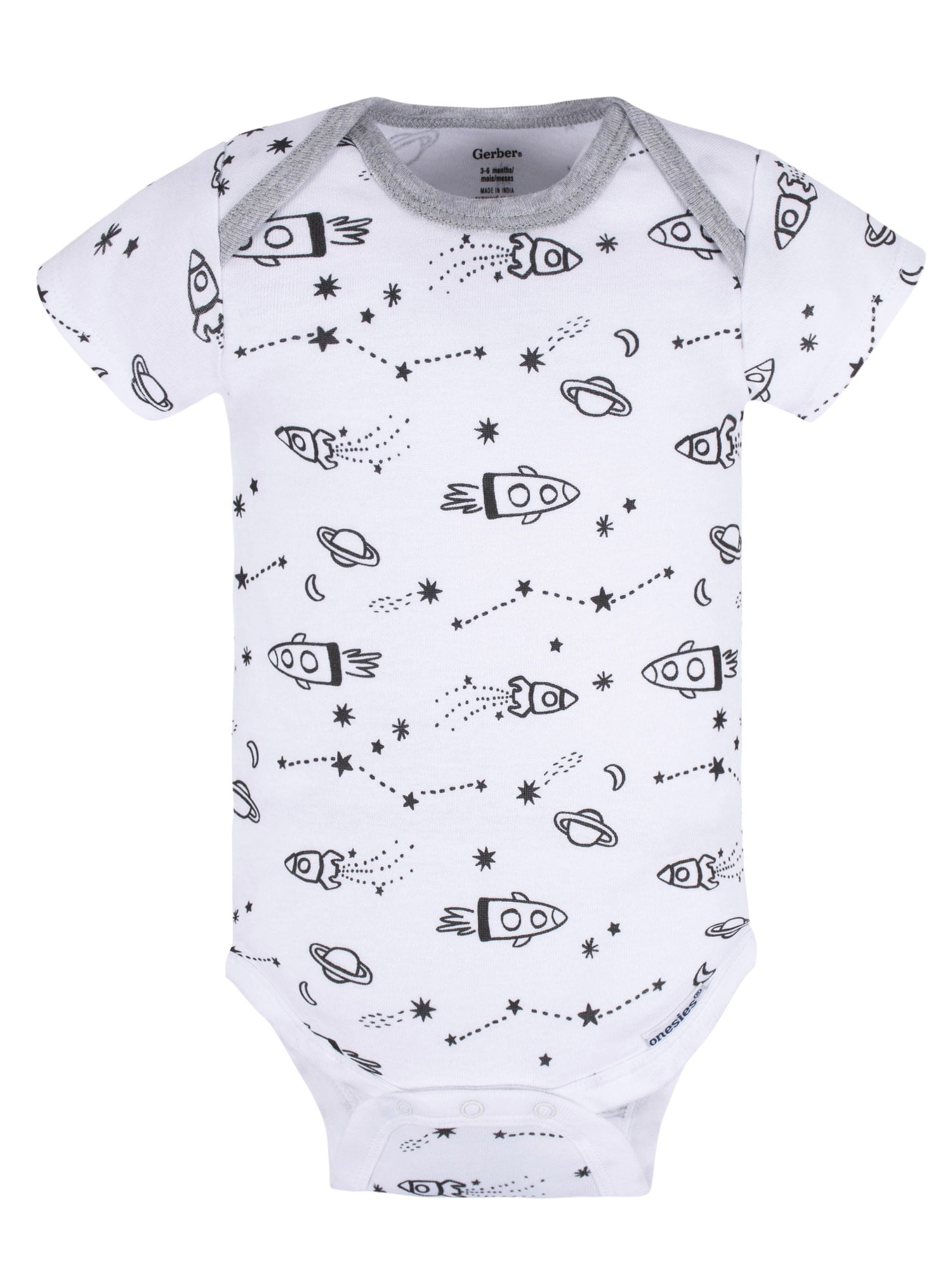 Gerber Baby Boy Short Sleeves Onesies Bodysuits, 8-Pack, Sizes Newborn-12M