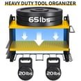 thumbnail image 3 of Auledio Power Tool Organizer, 4 Drill Holder Wall Mount,Heavy Duty Metal Tool Shelf, Storage Rack for Garage Organization, Heavy Duty Metal Tool Shelf，Yellow, 3 of 7