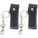 thumbnail image 1 of 2pcs lápiz labial llavero bolsa de almacenamiento bolsa de bálsamo labial para mujeres niñas (negro), 1 of 6