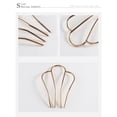 thumbnail image 5 of Fashion U Shape Gold Hair Side Combs Silver Hair Tools Elegant Rose Gold Hairstyle for Women Girls 3PCS, 5 of 5
