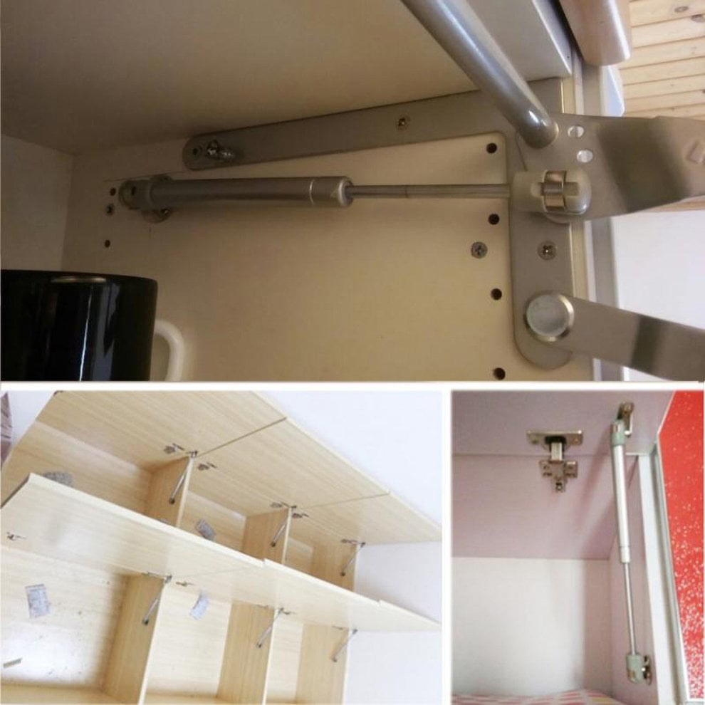 20N~150N Cabinet Door Lift Pneumatic Support Gas Strut Hydraulic Spring Hinge Kitchen Cupboard Hinge Furniture Hardware Tools 