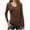 Summer Tops Brown, variant on Womens Slim Fit Athletic T-Shirts, Long Sleeve Shirts for Women Spring Casual Solid Color Slimming Fit V Neck Workout Tops