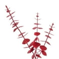thumbnail image 2 of Vickerman 6' Red Artificial Eucalyptus Glitter Garland., 2 of 5