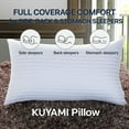 thumbnail image 2 of Kuyami Pillow, 2026 Upgraded the Kuyami Pillow Comfort Neck Support, Fluffy, Retains Shape, Stays Cool All Night, Kuyami Pillows for Back, Stomach or Side Sleepers, Breathable Durable (1Pc, 19*30"), 2 of 7