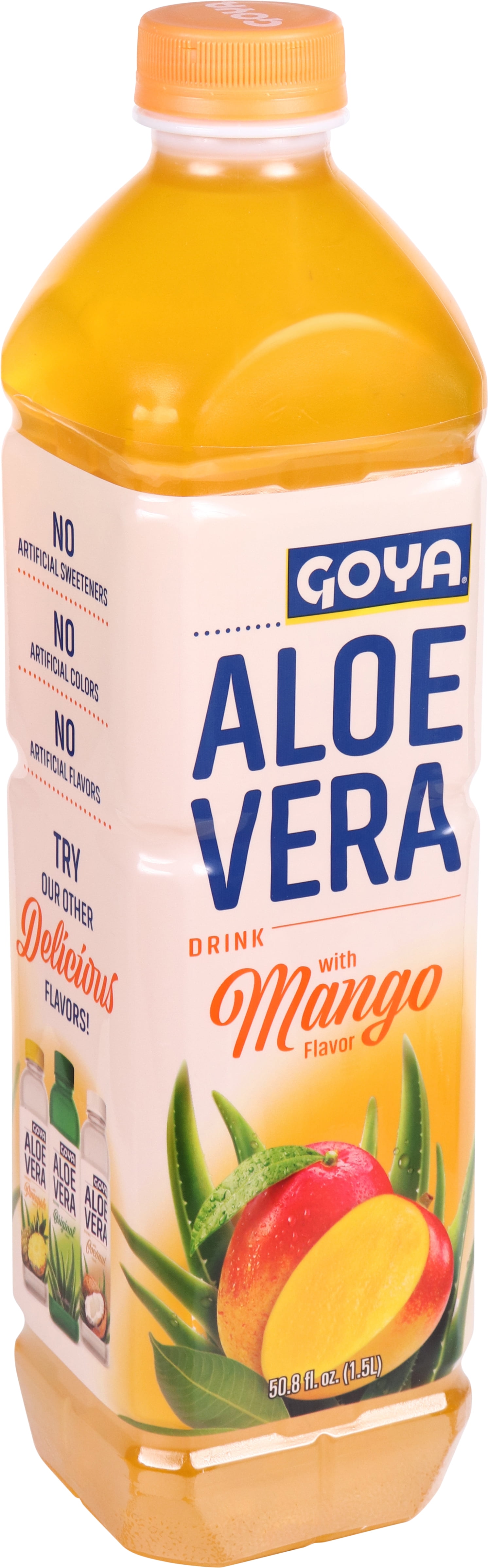GOYA Aloe Vera Drink, Mango Flavor, 50.8 fl. oz.