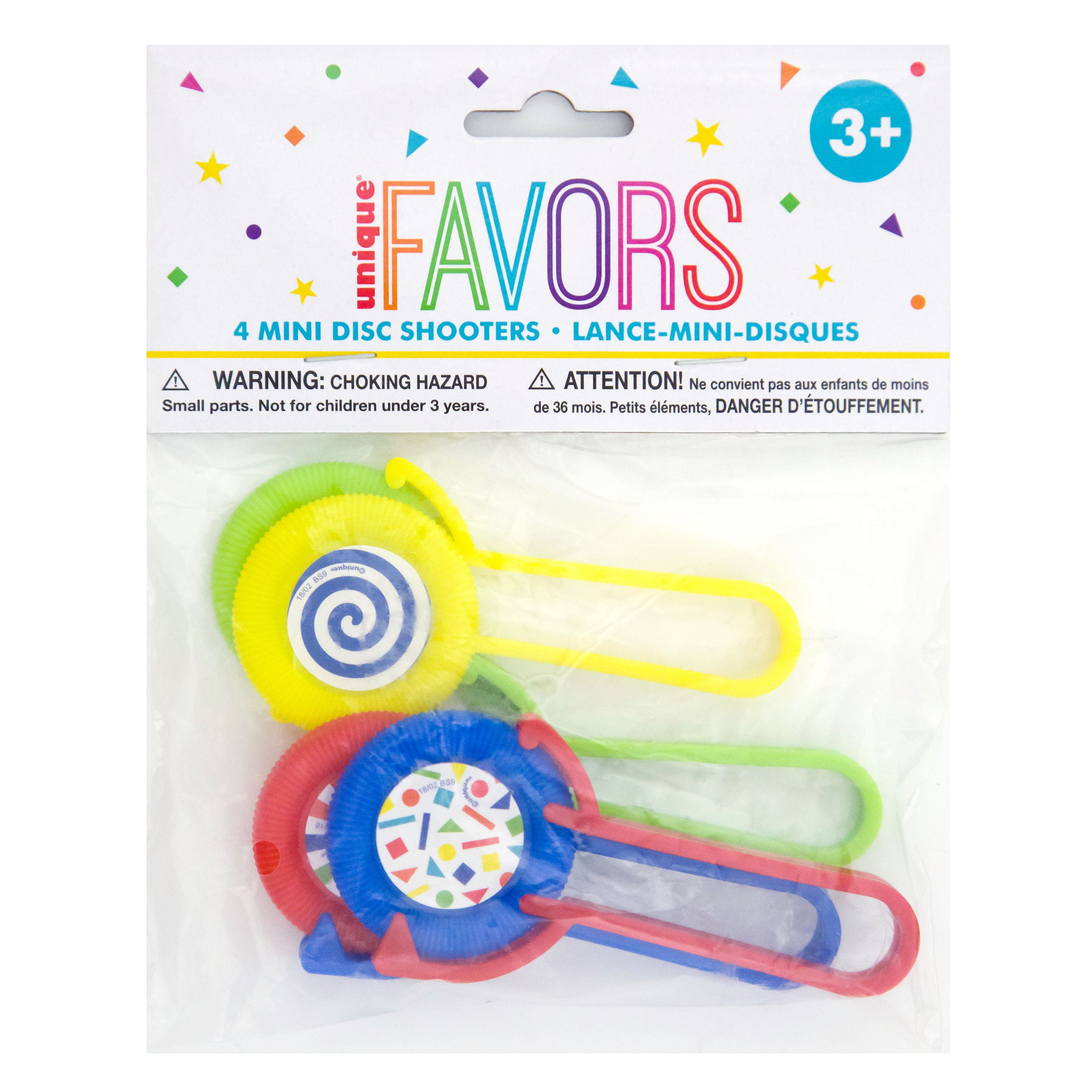 Unique Industries Assorted Colors Solid Print Birthday Party Favors, 4