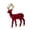 style B red, variant on Flocking Christmas Reindeer Figurines Deer Statues Table Centerpieces PP Material for Living Room Holiday Decor