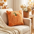 thumbnail image 3 of LSLXA Pumpkin Fall Throw Pillow Covers 18X18 Pillow Cover Halloween Home Decorations Cushion Covers Cases For Farmhouse Soft Plush Couch Sofa Pillows For Living Room, 3 of 4