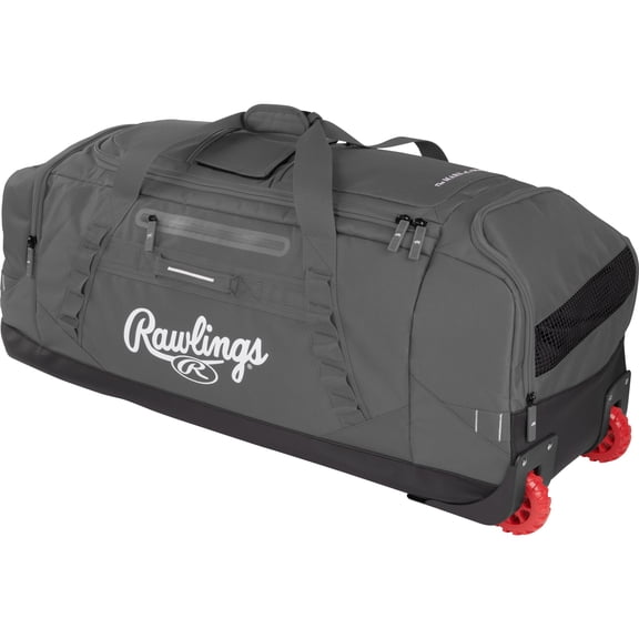 Rawlings Yadi2 Wheeled Equipment Bag | Catchers Gear & Equipment | Gray