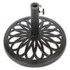 17.5" Cast Iron Patio Umbrella Base by Trademark Innovations (Black)
