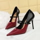 thumbnail image 2 of Estilo de mujer Moda Tacones delgados con boca poco profunda y bloque de color puntiagudo Tacón alto Mujer Stiletto único clásico, 2 of 5