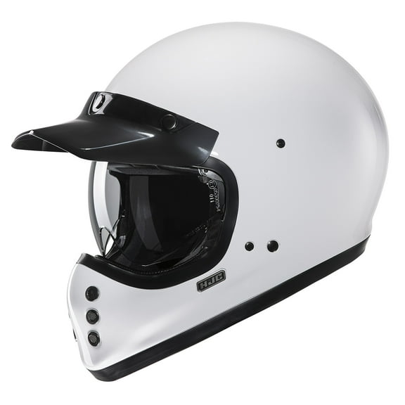 HJC V60 Solid Motorcycle Helmet White LG