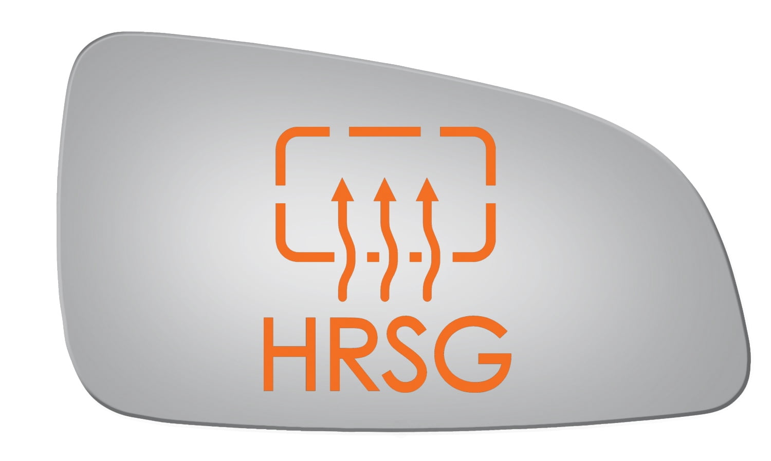 Burco Side View Mirror Replacement Glass with Motor Mount Plate - Clear Glass - 5352HRSG