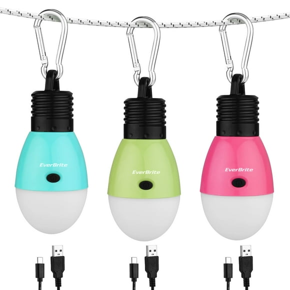 Lámpara de Camping Recargable EverBrite, Linterna para Tienda con 3 Modos, 150 lúmenes