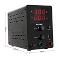 thumbnail image 4 of Alimentation de Laboratoire USB DC 60V 5A Régulée, Réglable, Régulateur de Tension 30V 10A, Stabilisateur, Commutation, Source de Banc, 4 of 6