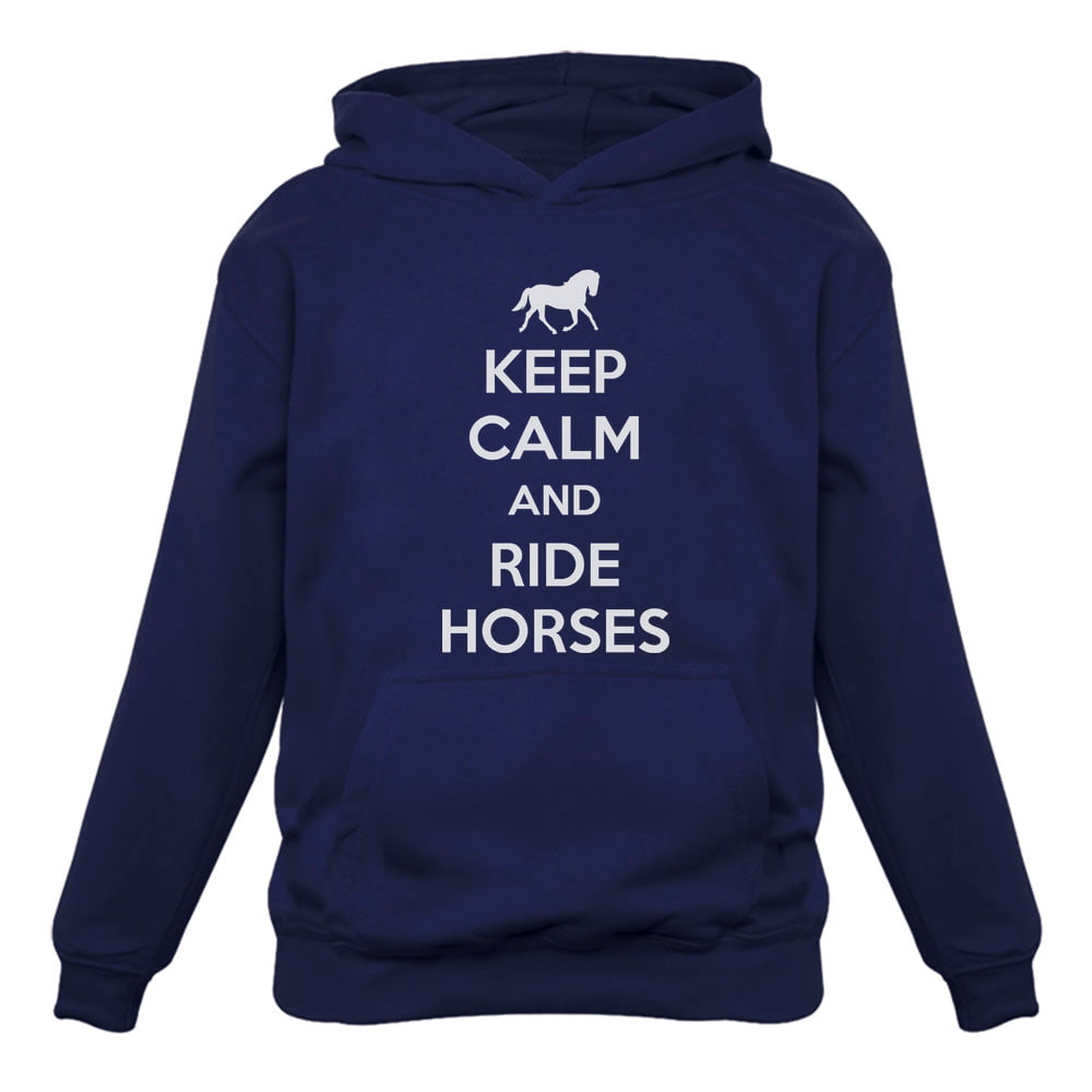 girls Boys Horse riding hoodie equestrian ALL THE GEAR NO IDEA ladies Mens 