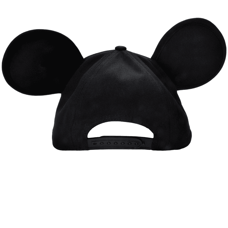 Disney Mickey Mouse Boys Black Baseball Cap with Ears 