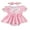 Pink, variant on Bagilaanoe Newborn Easter Outfits Baby Girl Rompers Dress Print Short Sleeve Bodysuits   Headband 3M 6M 9M 12M 18M Infant Patchwork A-line Dresses