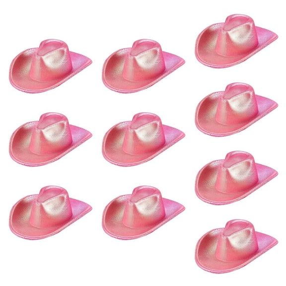 Sparklings pink Western Styles Bottle Toppers Hat Ideal For Festive Decorations And Creative Table Setting Embellishment