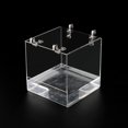 thumbnail image 5 of Baño para pájaros, cubo transparente, caja de baño para pájaros, jaula de ducha para pájaros pequeños, loros, gorriones Myna, 5 of 5
