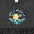 thumbnail image 4 of Inktastic Life's Better at the Beach Girls Baby Dress, 4 of 5