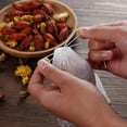 thumbnail image 5 of Tea Bags Disposable Tea Filter Bags Tea infusers Empty Muslin Drawstring Seal Filter Drawstring Herb Loose Tea Bag 400 Pack (400, 2.76" x 1.97"), 5 of 6