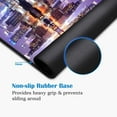 thumbnail image 5 of Desk Pad Mat Gaming Mouse Pads with Coasters, Stitched Edges Design Mouse Pad XXL Large Mouse Pad for Laptop Computers Chicago Skyline Scene at Night Desk Writing Mat for Office & Home 31.5x 11.8, 5 of 6