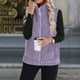 thumbnail image 5 of cocolona Womens Fleece Vest Winter Warm Sleeveless Zip Up Jackets Fashion Solid Color Outwear Coats with Pocket, 5 of 7