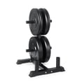 thumbnail image 1 of Set de discos de peso CAP Barbell de 160 lb con rack de almacenamiento, 1 of 9