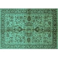 thumbnail image 1 of Ahgly Company Indoor Rectangle Oriental Turquoise Blue Industrial Area Rugs, 2' x 3', 1 of 4