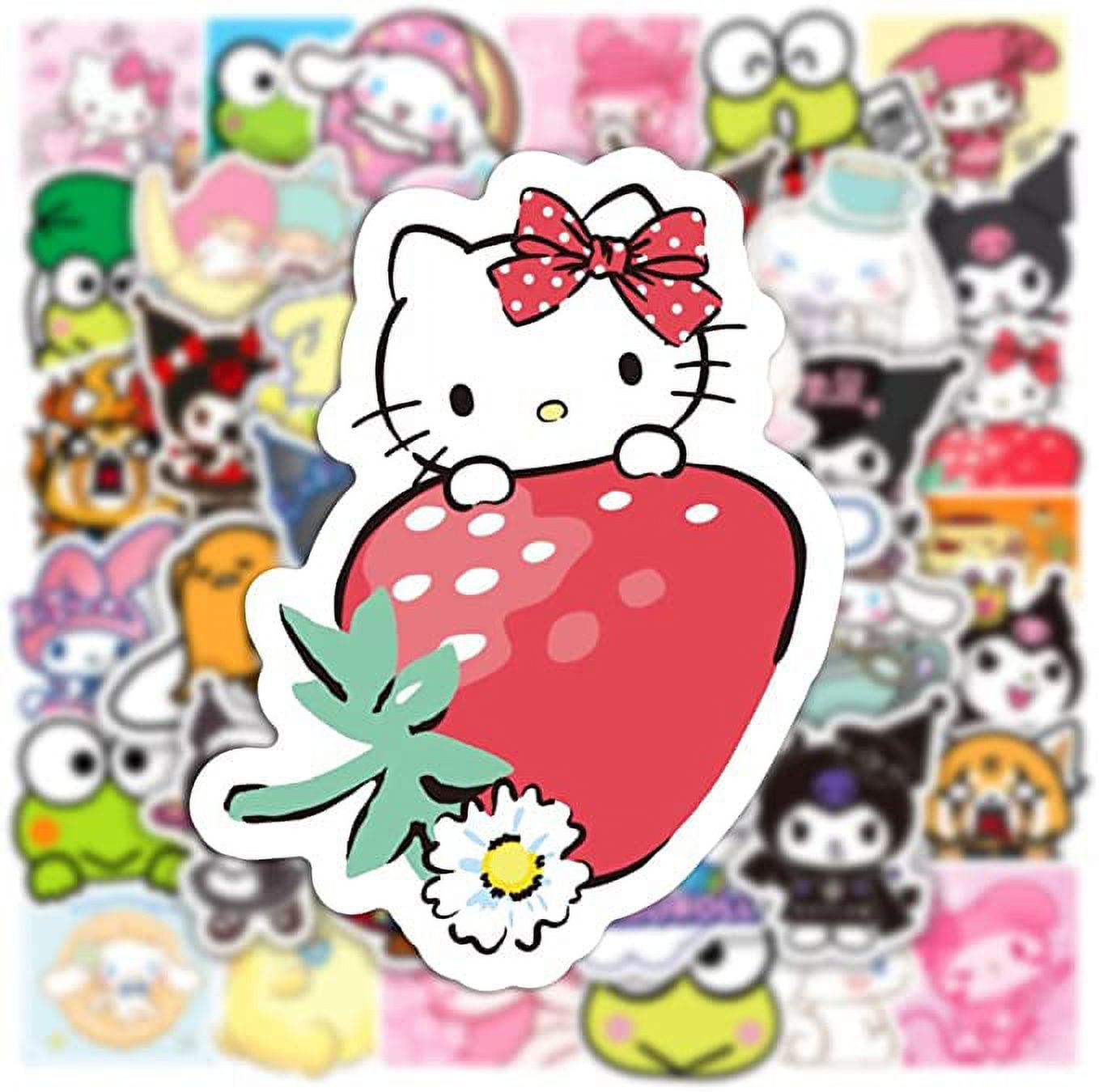 Sanrio Stickers 24 Pcs Hello Kitty Stickers Kids Scrapbooking Diy Card  Sticker Book Skateboard Diy Decoration Water Bottles Toys