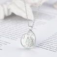 thumbnail image 6 of FOCALOOK Athena Owl Necklace Goddess of Wisdom Greek Mythology Sterling Silver Coin Pendant Necklace for Women, 6 of 10