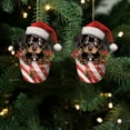 thumbnail image 5 of NSESSHome 2Pcs Christmas Tree Ornaments Decor Dog Pendant Acrylic Car Little Themed Themed Hanging Indoor for Rustic Farmhouse Home Holiday Party Decor Ornament Decoration Gift, 5 of 6