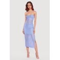 thumbnail image 2 of Women's Side Slit Crochet Overlay Midi Skirt, 2 of 4