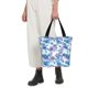 thumbnail image 5 of Disketp Icy Blue Snowflakes for Women’s Casual Shoulder Tote Bag Cross-body Handbags for Shopping, Travel and Daily Use, 5 of 6