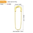 thumbnail image 2 of Unique Bargains Large Safety Pins 80mm / 3.15 Inch Metal Giant Sewing Safety Pins Clips Multicolored, 21pcs, 2 of 5