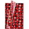 Buffalo Plaid Winter Red and Black Snowflake Tissue Paper, 120 Sheets for Christmas Gift Wrapping, Art and Craft Projects