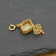 thumbnail image 3 of QQTDFG Gold-plated Sterling Silver Longevity Lock Pearl Cage Box Charm Pendant A2994-default, 3 of 8