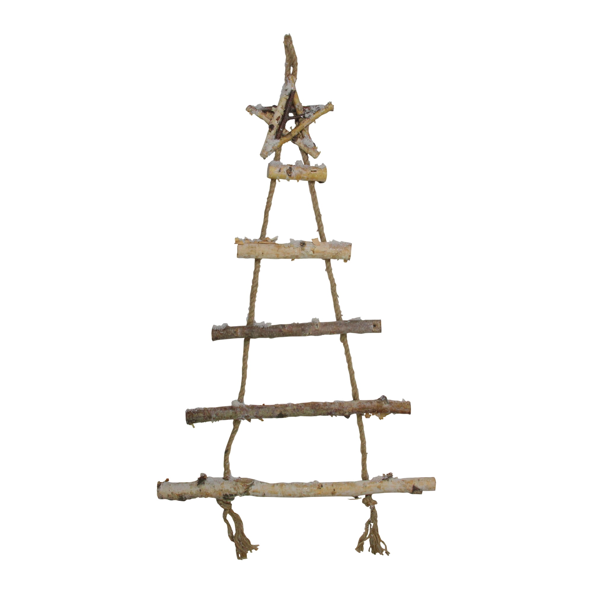 32" Natural Brown Twig Tree with Star Wall Hanging Christmas Decor
