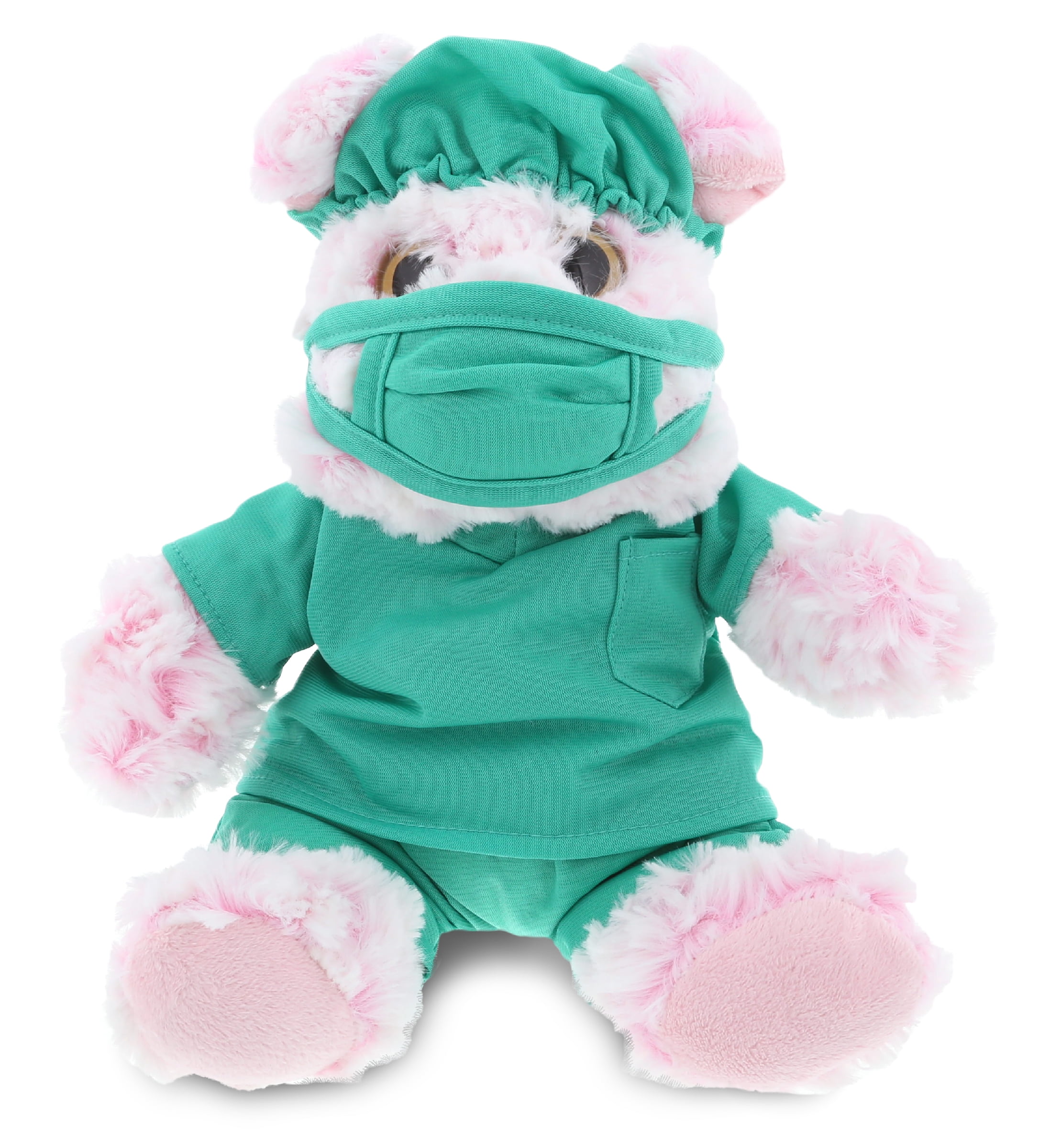 DolliBu Sitting Pig Doctor Plush Toy - Super Soft Pig Doctor Stuffed ...