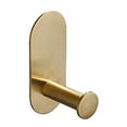 thumbnail image 2 of 2X Wall Mounted Hand Towel Bar Rack Brushed Gold Stainless Steel Round Toilet Paper Holder Hardware Accessories,10cm, 2 of 4