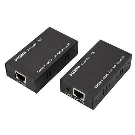 FOR 2Pcs 60m HDMI Extender   Sender with RJ45 LAN CAT6 Signal Network Cable TX RX For CCTV Field HDTV DVD 1080P