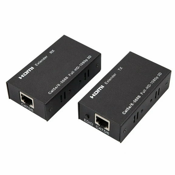 FOR 2Pcs 60m HDMI Extender   Sender with RJ45 LAN CAT6 Signal Network Cable TX RX For CCTV Field HDTV DVD 1080P